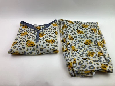 The Lion King Simba Pajamas Set Top & Bottoms Womens 3X 22-24 Soft Fleece Disney - Image 1 of 4