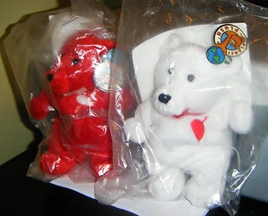 VAL & TYNE BEARS Valentine Planet Plush Bean Bag Sally Winey Mint in Sealed Bag - Picture 1 of 1