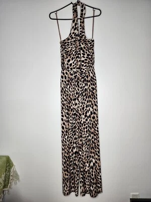 INC iinternational concepts吊带豹纹连身裤超小号阔腿裤 — 第 1/4 张图片