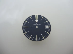 Prototyp Zifferblatt Aquastar 50 ATM, ETA 2783, 2452, 2472, watch dial prototype - Bild 1 von 7