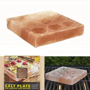 Sal del Himalaya rica en minerales traza plato bloque para servir sal plato para cocinar - Imagen 1 de 4