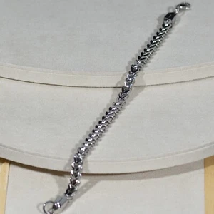 Bracciale uomo in acciaio a maglia morbida - Imagen 1 de 2