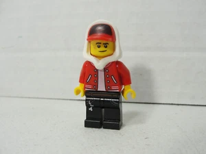 New LEGO Jack Davids - Red Jacket w/ Cap & Hood Minifigure - Picture 1 of 2
