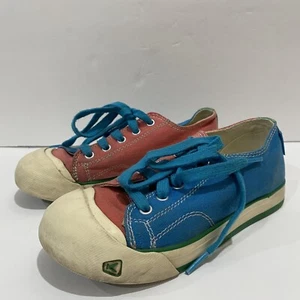 KEEN Coranado Vegan Vulcanized Canvas Sneakers Shoes Color Block Youth Size 1 - Picture 1 of 10