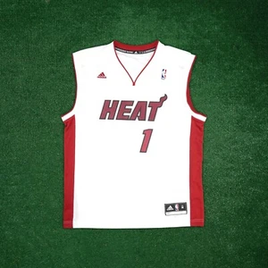 2012-13 Chris Bosh Adidas Men's Miami Heat Official Home White Jersey - Picture 1 of 4
