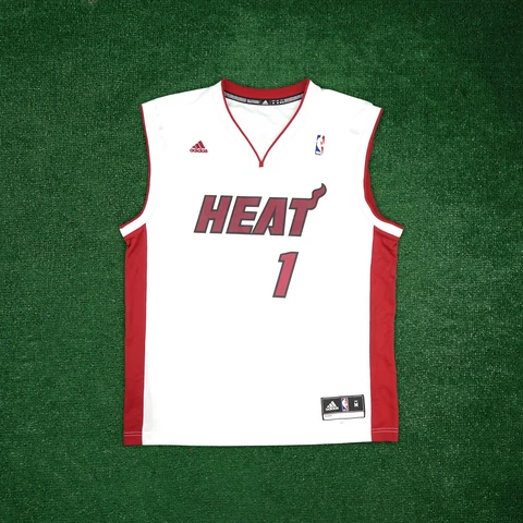 2012-13 Chris Bosh Adidas Men's Miami Heat Official Home White Jersey Cover