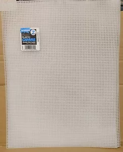 7 Mesh Plastic Canvas, Lot of 4 Sheets - 10 1/2" x 13 1/2" Clear Crafting - Picture 1 of 1