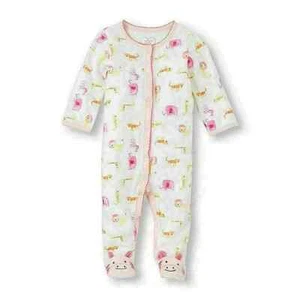 8E NWT {Preemie 0-3M 3-6M} THE CHILDREN'S PLACE Safari Jungle Sleeper Outfit - Picture 1 of 1