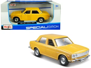 1971 Datsun 510 Yellow "Special Edition" 1/24 Diecast Model Car by Maisto - Picture 1 of 1