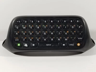 ¤ Teclado Controlador Pad Chat Negro Oficial con Cable Microsoft Xbox 360 OEM Funciona Foto 1 de 4