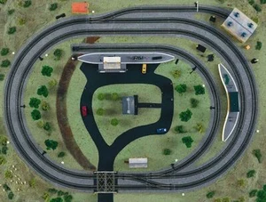HORNBY R771 TRAKMAT 160 X 120 CM PLAN DE BASE DE CONSTRUCTION D'UN RESEAU - Picture 1 of 1