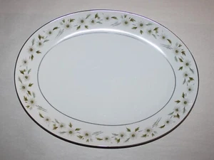 Vintage Mikasa Fine China Oval Serving Platter Clarissa 5727 Large 16-1/2" - Picture 1 of 14