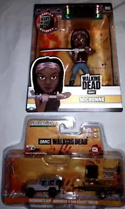Walking Dead Greenlight BUNDLE! 4"-Michonne 1/4 Jeep and Trailer 1/64 Die Cast - Picture 1 of 5
