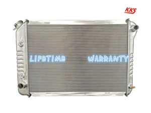 Polished KKS138 Fit 80-93 Ford Mustang GT GL GLX Aluminum Radiator 3 Row AT MT - Picture 1 of 5