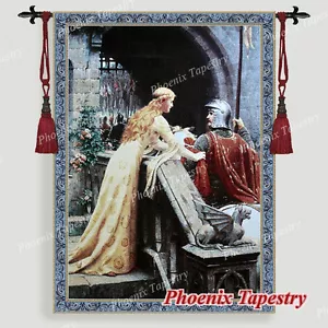 The Godspeed Tapestry Wall Hanging Medieval Jacquard Weave 100% Cotton 55"x39" - Picture 1 of 10