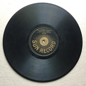 Rare SUN RECORDS, 78 RPM, Mid 1900's Steve Porter, No.44798 One sided record - Imagen 1 de 11