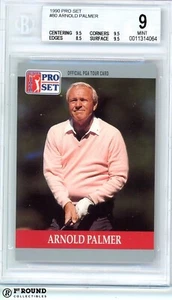 Arnold Palmer RC BGS 9+: 1990 Pro Set Golf Rookie Card #80 - Picture 1 of 3
