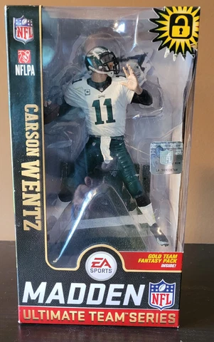 EA SPORTS MADDEN ULTIMATE TEAM 2019 CARSON WENTZ PHILADELPHIA EAGLES FIGURE Cover