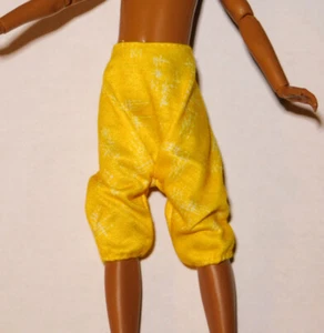 Creatable World Doll Pants - Baggy Yellow Capris - Gender Nuetral Doll Clothes - Picture 1 of 2
