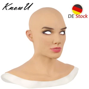 KnowU Mascarilla Femenina Silicona Piel Realista Cosplay Para Hombres Crossdresser - Imagen 1 de 14