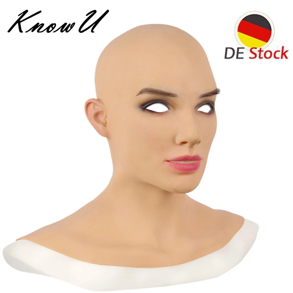KnowU Weibliche Maske Silikon Realistische Haut Cosplay Für Männer Crossdresser - Bild 1 von 4