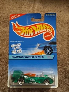 1997 Hot Wheels #529 Phantom Racers Series 1/4 POWER ROCKET Trans Green - Picture 1 of 6
