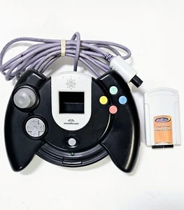 Sega Dreamcast Black AstroPad Performance Controller + Memory Tested Working 💯 - Picture 1 of 2