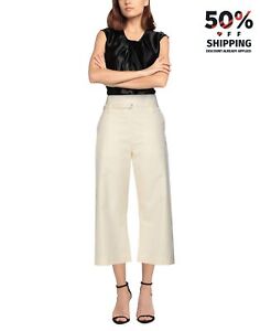 RRP €490 MARNI Pallazo Trousers IT38 US2 UK6 S Belted Cropped Made in Italy