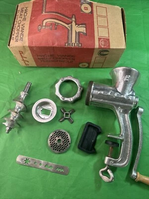 Molinillo de carne vintage Alfa 8 caja original Foto 1 de 4