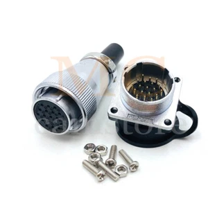 WS24 5A 400V 19Pin Waterproof Aviation Connector ,Automotive Cable Connector - Picture 1 of 6
