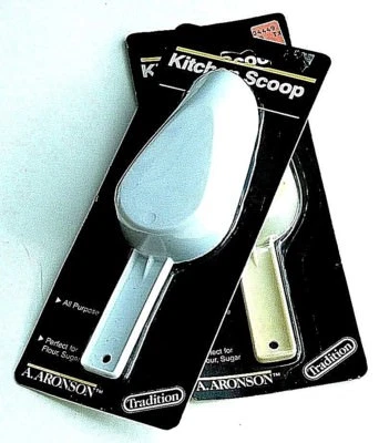 Набор из 2 кухонных совков Aronson свадебный конфетный бар десерт буфет белый пластик - Изображение 1 из 2