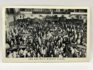 1950s New York Stock Exchange Postcard Broad Street NYC NYSE - Picture 1 of 2