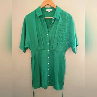 Vestido camisero con botones verde Thakoon talla 6 Foto 1 de 4