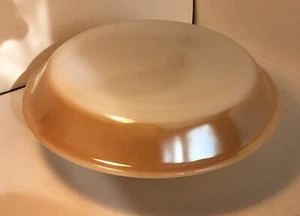 FIRE-KING 460 Peach Lusterware Pie Dish - GREAT SHINE - Vtg 1970s Anchor Hocking - Picture 1 of 9