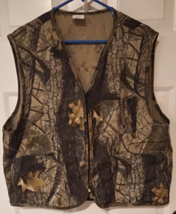 Vtg Realtree Hardwoods 20-200 Camo Hunting Vest Mens XL Bird Hunting Game USA - Picture 1 of 8