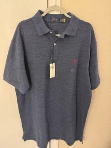 POLO RALPH LAUREN Men's New Classic Fit Polo Shirt Large Tall Blue - Picture 1 of 5