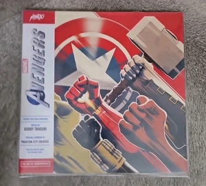 Marvel's Avengers Video Game Soundtrack 180 Gram Tri-Color Vinyl New Mondo - Imagen 1 de 2