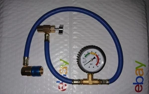 SureBilt R-134a Reusable Recharge Hose and Gauge - Picture 1 of 6