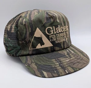 Cappello mimetico in pelliccia di ghiacciaio Kalispell Montana berretto da caccia a scatto in rete - Foto 1 di 5