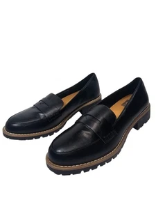 Zapatos para mujer DV Dolce Vita 9,5 Catalina sin cordones Penny mocasín cuero sintético negro - Imagen 1 de 9