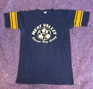 Vintage Champion T-shirt West Valley Soccer Day Camp Large 1969-1981 - Picture 1 of 5