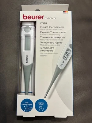 Beurer FT15/1 Termometro Display Digitale Rapido Istantaneo - Punta di Misura Flessibile - Immagine 1 di 4