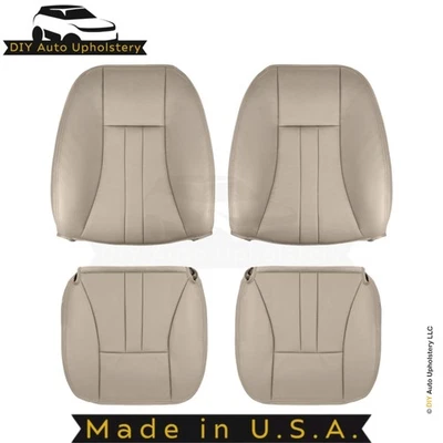 2004-2007 Chrysler Town & Country Leatherette Front Seat Covers Light Greystone - Image 1 of 4