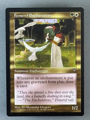 MTG—Femeref Enchantress Visions Regular—Unplayed NM—Vintage Magic the Gathering - Image 1 of 4