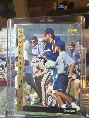 Upper Deck 1993 - Lista de verificación #30 Jim Abbott Community Heroes Foto 1 de 2