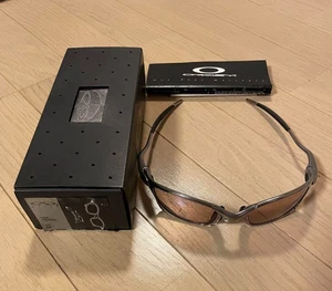 Oakley Juliet X-METAL Sunglasses Silver Titanium Frame Polished W/Box USED F/S - Picture 1 of 5