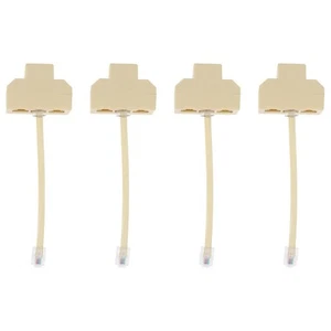 4 Pcs Telefonleitungsschalterbox Telefon-Splitter Adapter Für Telefonkabel - Photo 1/12