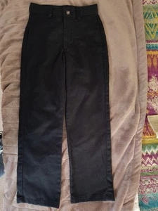George Boys Size 8 Slim 100% Cotton Black Dress/Casual Slacks Pant - Picture 1 of 7