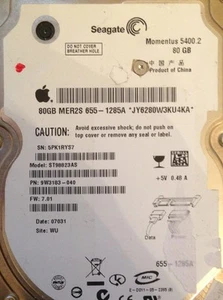 SEAGATE MOMENTUS 5400.2 ST98823AS 80GB SATA LAPTOP NOTEBOOK PCB BOARD ONLY - Picture 1 of 2
