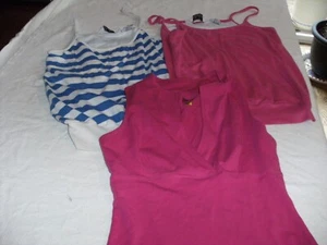 JUEGO DE 3 CAMISAS DE SEÑORA MULTICOLORES AZUL A RAYAS TALLA M OTRAS TALLA S - Imagen 1 de 6